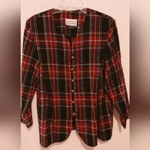 Vintage Red plaid Jacket